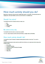 How much activity should you do