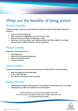 What are the benefits of being active