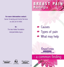 Thumbnail image of Breast Pain Mastalgia brochure 