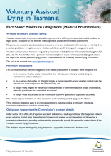 Medical practitioners minimum obligations thumbnail image