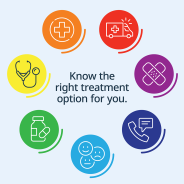Know your treatment options campaign graphic
