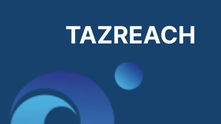 Image of the TAZREACH branding
