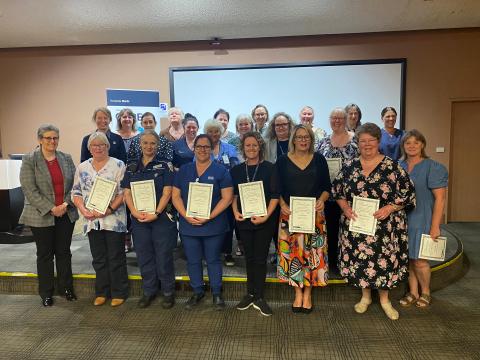 Launceston General Hospital staff have been acknowledged for 25 years of service.