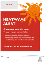 Heatwave signage template