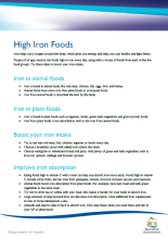 High iron foods