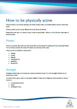 How to be physically active