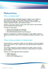 Malnutrition factsheet