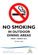 No smoking in outdoor dining areas thumbnail