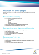 Nutrition for older people