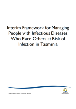 Thumbnail image of the interim framework for managing people with infectious diseases who place others at risk report.