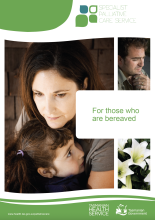 Thumbnail image of the specialist palliative care unit guide to bereavement brochure.