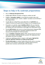 Steps to help in flu outbreak preparedness thumbnail