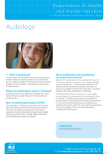 Thumbnail image of the Audiology AHP fact sheet 