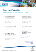 Thumbnail image of the Basic food safety tips guide