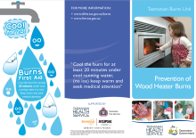 Thumbnail image of the Burns Prevention Wood Heater brochure