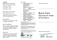 Thumbnail image of the Exercises for Ankle and Foot Burns brochure