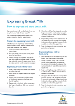 Thumbnail image for the guide for expressing breast milk