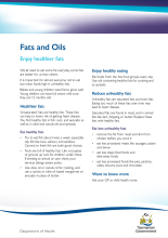Thumbnail image of the fats and oils fact sheet