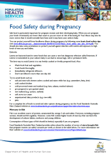 Thumbnail image of Food safety during pregnancy guide thumbnail