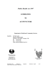 Thumbnail image of the Guidelines for acupuncture