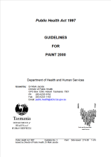 Thumbnail image of the Guidelines for paint document