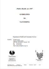 Thumbnail image of Guidelines for tattooing