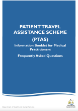 Thumbnail image of the PTAS Medical Practitioner FAQ booklet