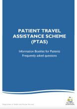 Thumbnail image of the PTAS patient FAQ booklet