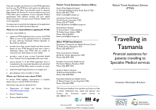 Thumbnail image of the PTAS Travelling in Tasmania brochure