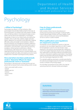Thumbnail image of the Psychology careers fact sheet