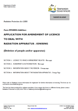 Thumbnail image of the RPA0004 Application for Amendment Deletion