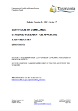Thumbnail image of RPA0312 Standard for Compliance X-ray Industrial baggage form