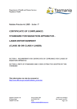 Thumbnail image of RPA0319 Standard for Compliance Laser Entertainment form