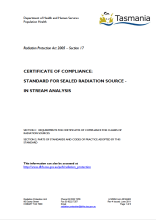 Thumbnail image of the RPA0402 Standard for Compliance Sealed Radiation Source In Stream Analysis form