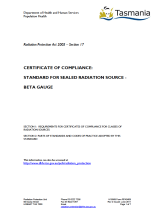 Thumbnail image of the RPA0409 Standard for Compliance Sealed Radiation Source Beta Gauge form