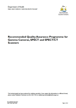 Thumbnail image of the Recommended Quality Assurance Programme for Gamma Cameras SPECT and SPECT/CT Scanners