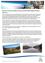 Thumbnail image of the Remote tourism facilities environmental health support background