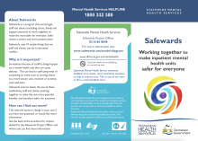 Thumbnail image of the brochure outlining the Safewards program.