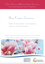 Thumbnail image of the Roy Fagan Centre document outlining for consumers, carers and families.
