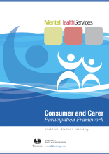Thumbnail image of document for the consumer and carer participation framework.