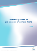Thumbnail image of the Tasmanian guidance on  pre-exposure prophylaxis document