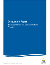 Thumbnail image of the Tasmanian HACC Program Discussion Paper