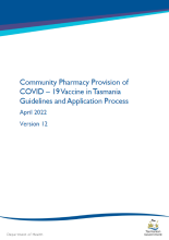  Thumbnail of the Community pharmacy provision of COVID-19 vaccine in Tasmania
