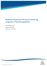 Thumbnail image for radiation protection personal monitoring programs in Tasmania template