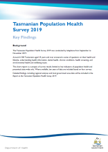 Thumbnail image of Tasmanian Population Health Survey 2019: Key Findings report