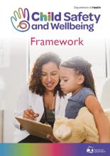 Cover page of the Child Safety and Wellbeing Framework 