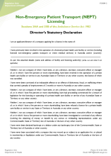 Thumbnail for director's statutory declaration (Form 2)