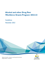 Alcohol and other drug peer workforce grants program 2022-23 thumbnail