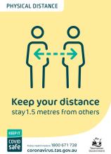 Keep your distance - A3 poster thumbnail
