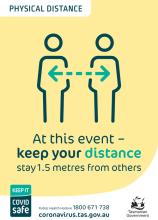 Events - Keep your distance - A3 poster thumbnail